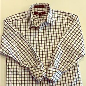 Boys checkered dress shirt